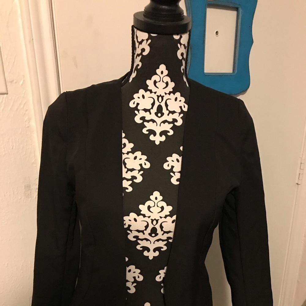 Black crop jacket